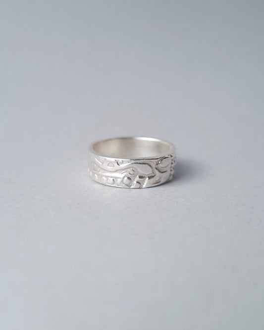 SERPENT Silver Ring, size 50