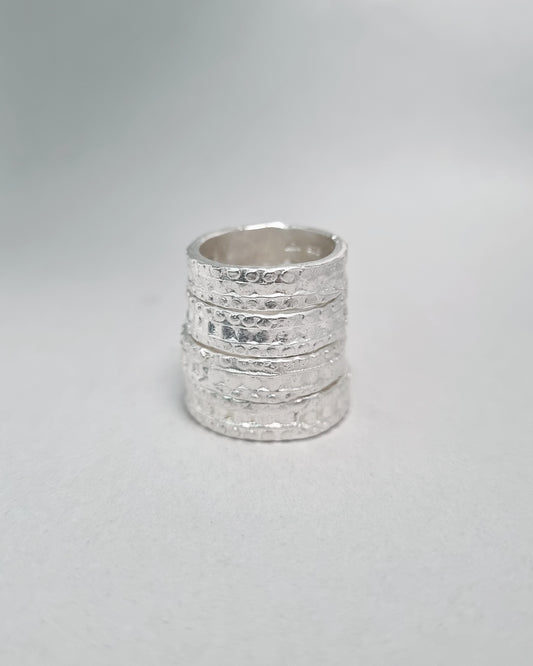 ALICE Rugged Silver Ring