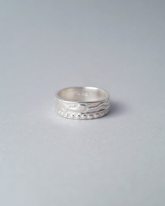 SERPENT Silver Ring, size 50
