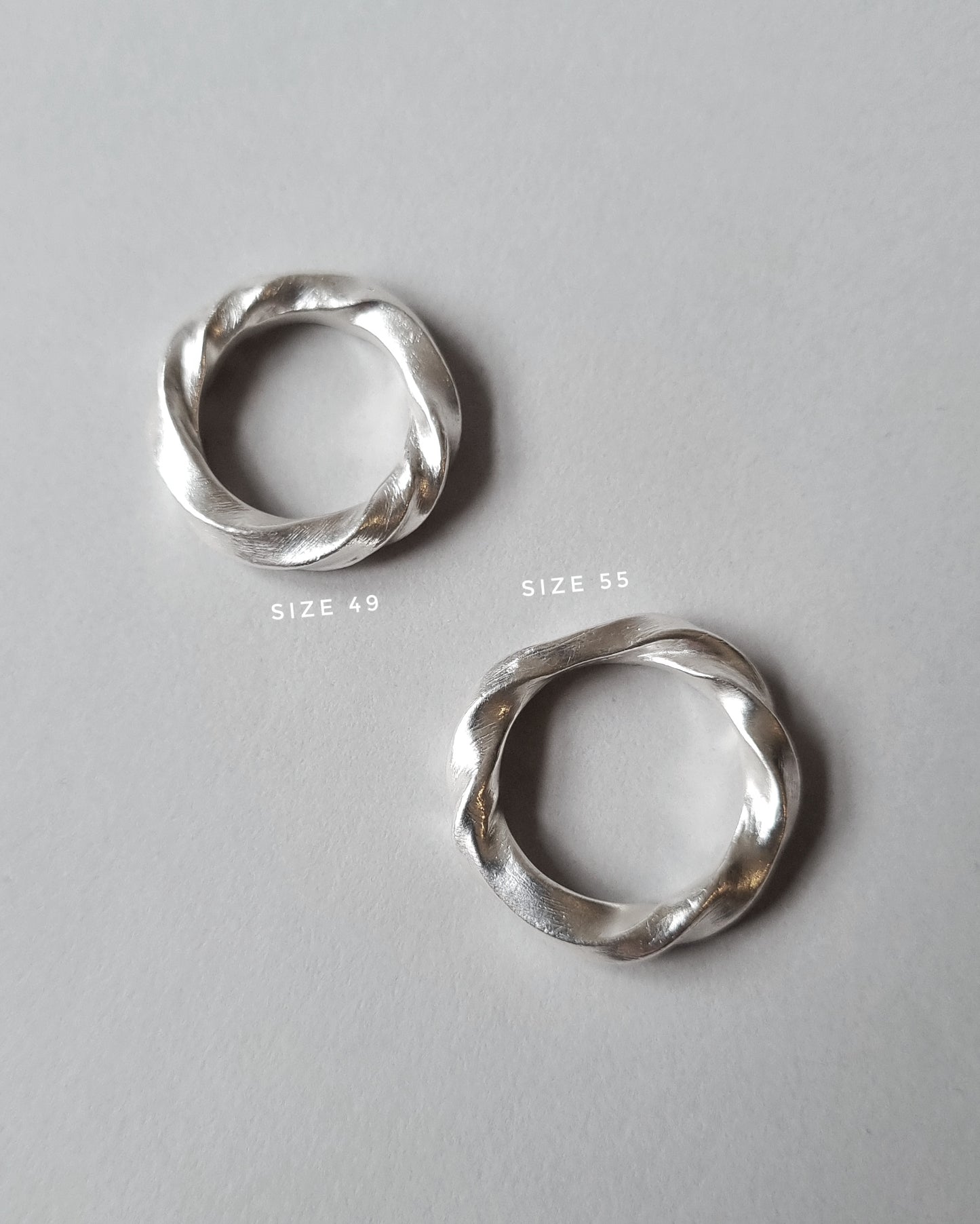 VERONIA Twisted Silver Ring