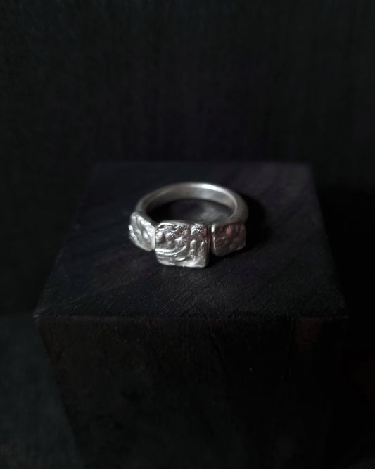 FRAME Silver Ring, size 53